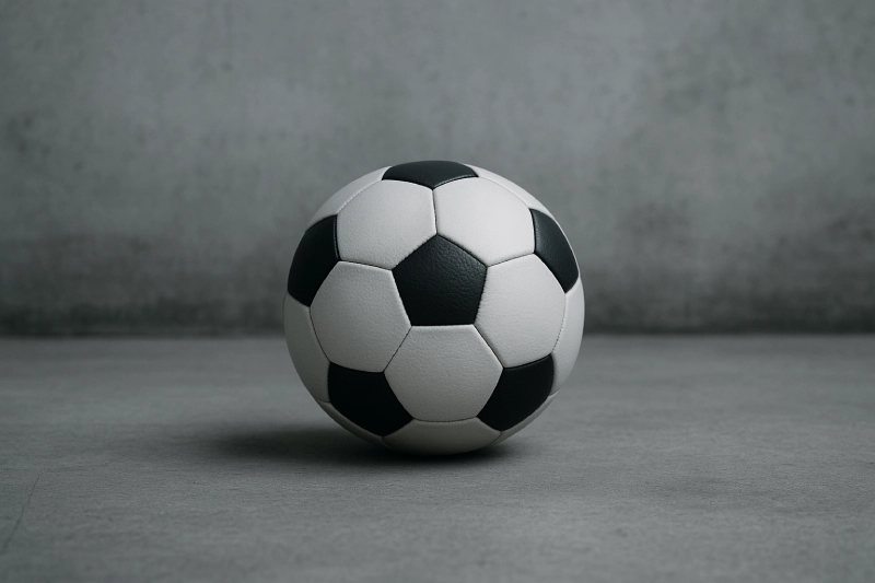 svart och vit fotboll